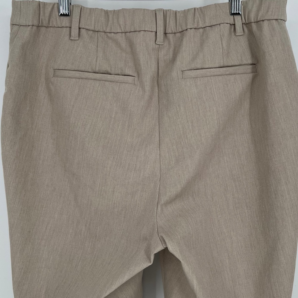 J. Jill Women Tapered Leg Elastic Back Trouser Pant Size 16 Taupe Career Modest - Picture 4 of 12